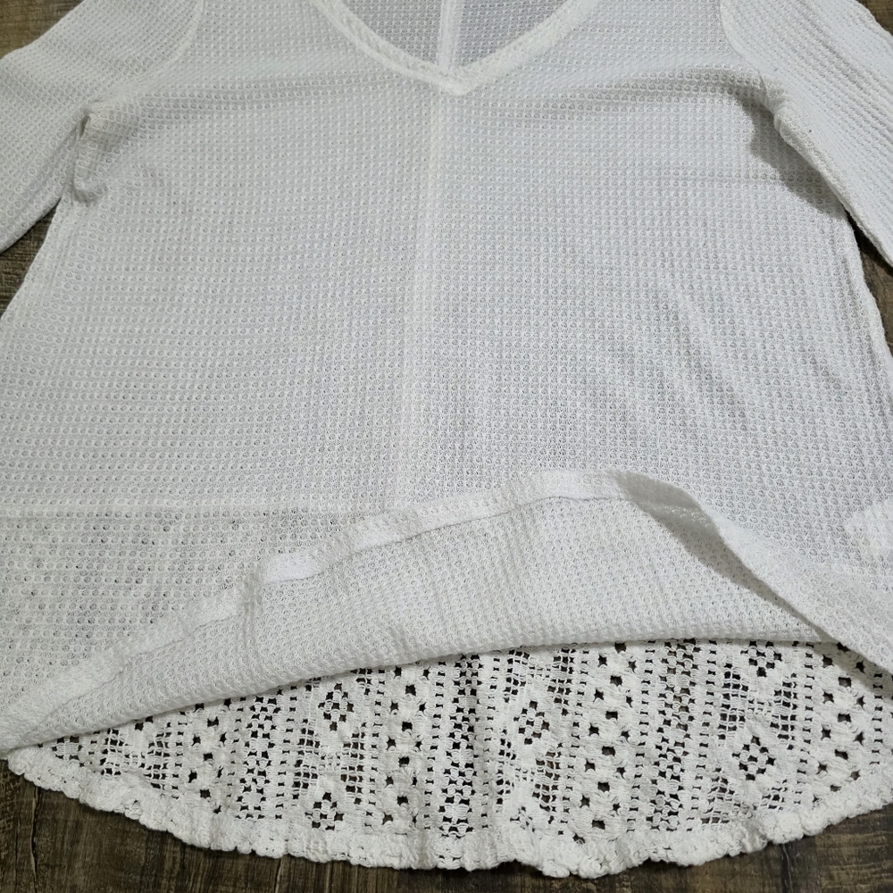 Lucky Brand White Long Sleeve Top - Picture 4 of 6